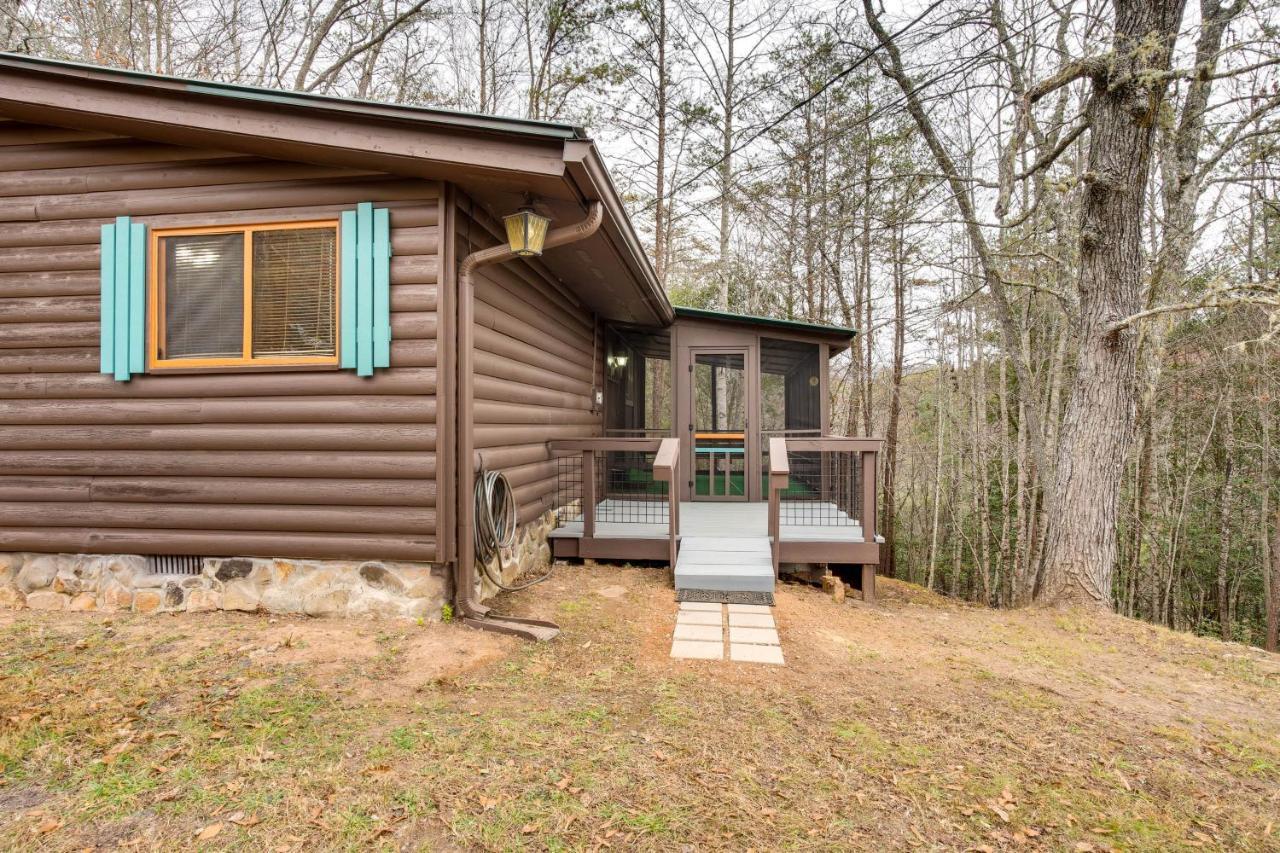 Peaceful Warne Cabin Fenced Yard And Screened Porch Brasstown Екстериор снимка